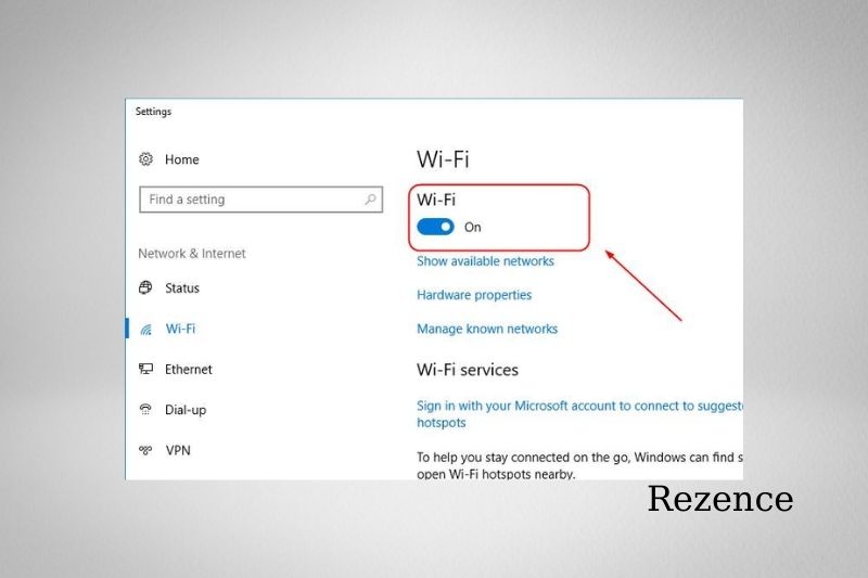 Wireless Capability Is Turned Off Windows 10 - Step 2