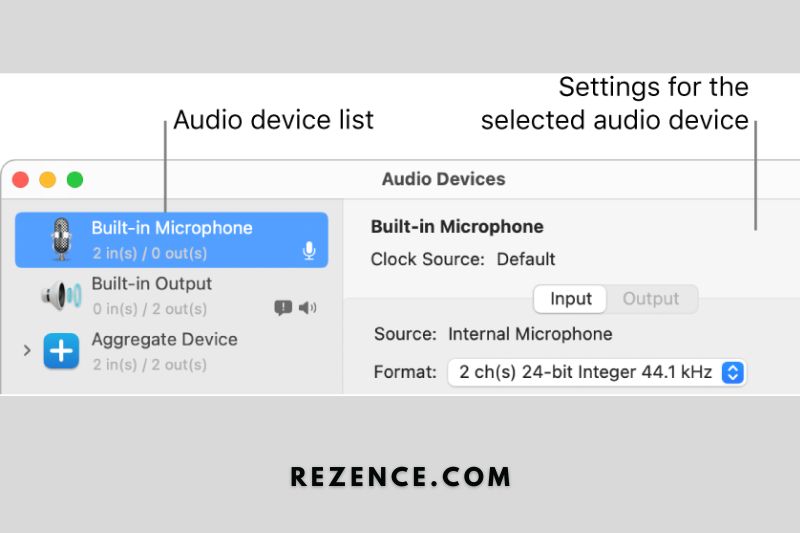 Right-click on the Built-in Output option in the list of possible devices on the left side of your screen.