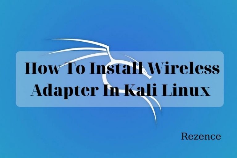 how to install wireless adapter in kali linux