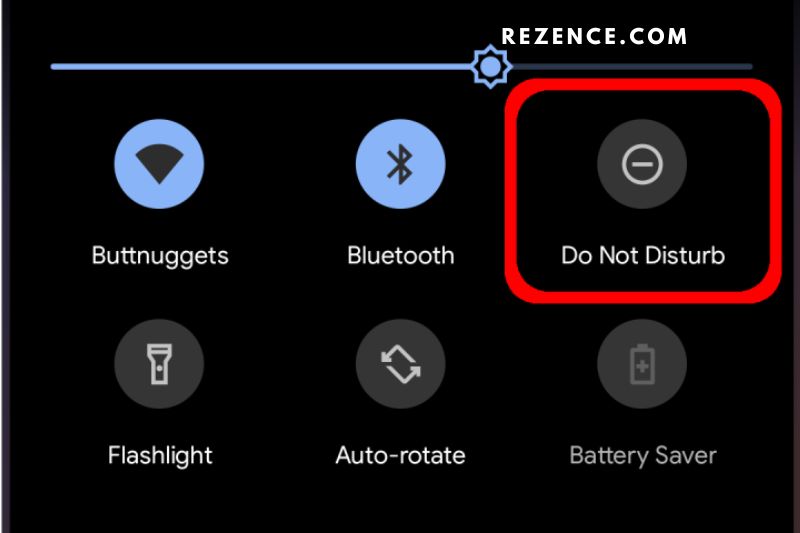 Select the Do Not Disturb option.